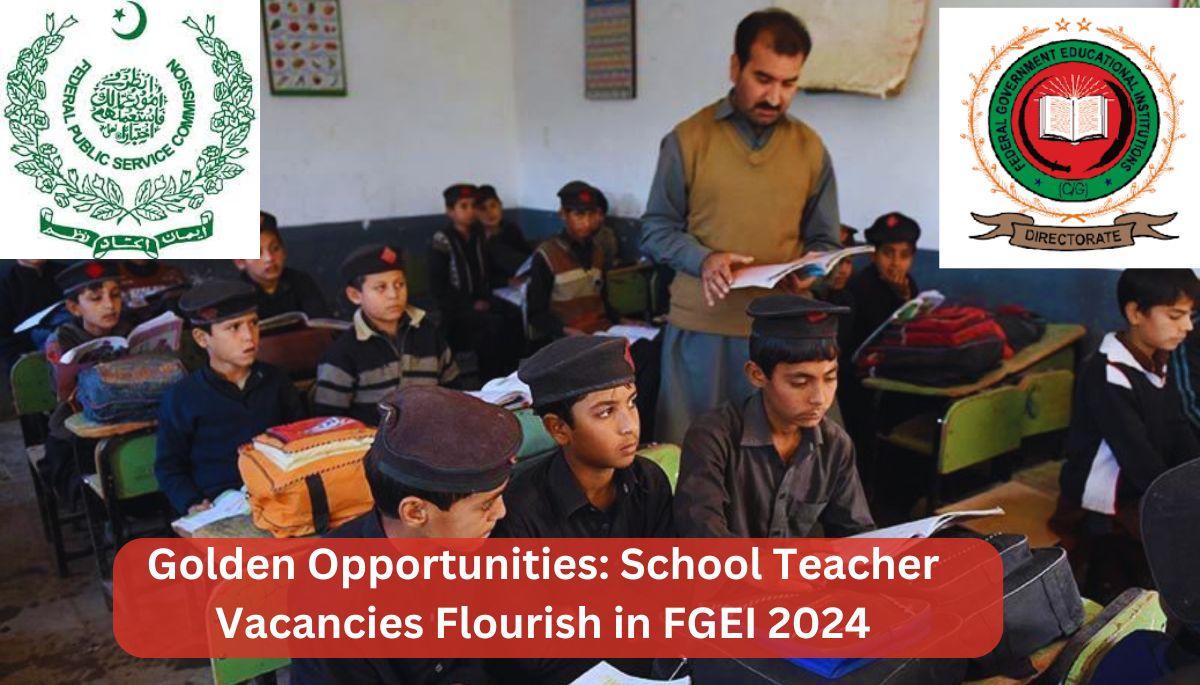 Golden Opportunities: School Teacher Vacancies Flourish in FGEI 2024